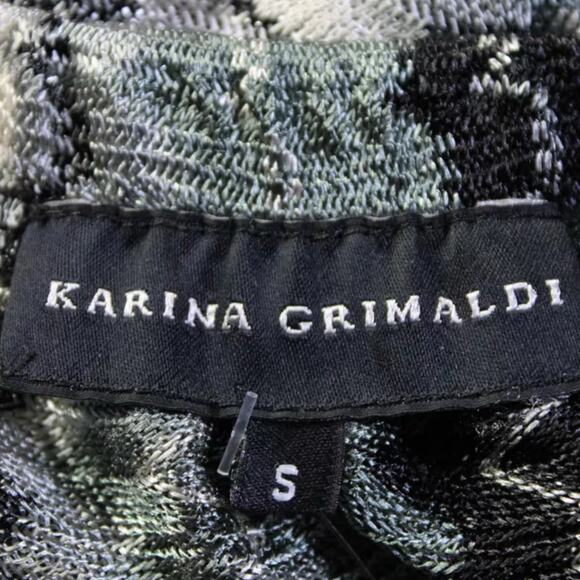 Karina Grimaldi Chevron Zig Zag Pull On Romper S Black Gray - Picture 5 of 6